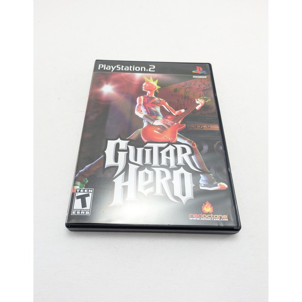 PlayStation 2 Guitar Hero RedOctane Music Rhythm Game SLUS 21224 PS2